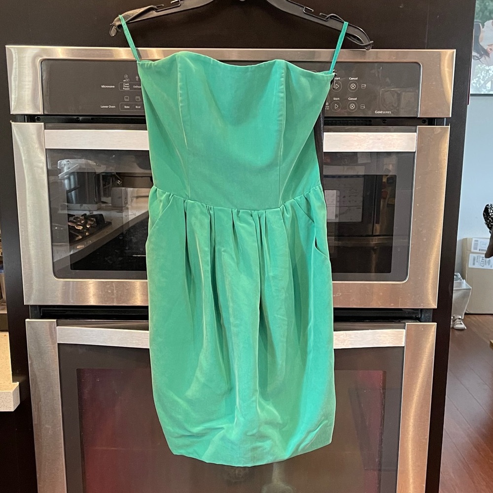 Rachel Roy Green Strapless Dress